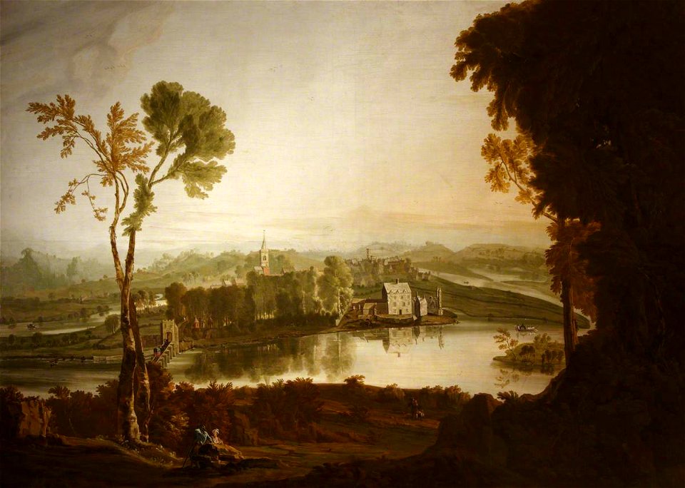 Irish School - Lough Erne at Enniskillen with Castle Barracks in the Middle Distance - 631058 - National Trust