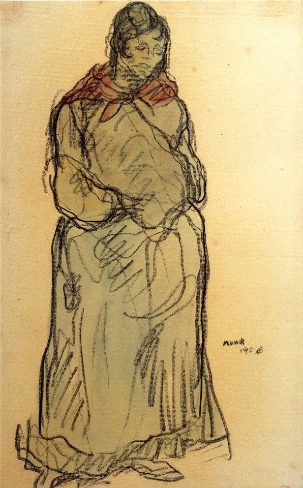 Isidre Nonell - Gypsy Standing - Google Art Project (FwFjZrJA-rH8eg)