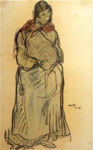 Isidre Nonell - Gypsy Standing - Google Art Project (FwFjZrJA-rH8eg)