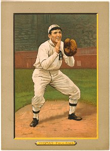 Ira Thomas, Philadelphia Athletics, baseball card portrait LCCN2007685701