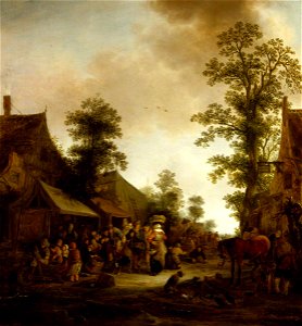 Isack van Ostade (1621-1649) - A Village Fair - 1535106 - National Trust. Free illustration for personal and commercial use.