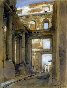 Isidore Pils, Ruins of the Tuileries Palace
