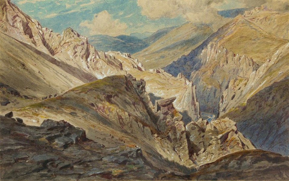 Iskar gorge near Cherepish monastery by Felix Kanitz