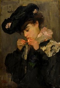 Isaac Israels Junge Dame mit Zigarette