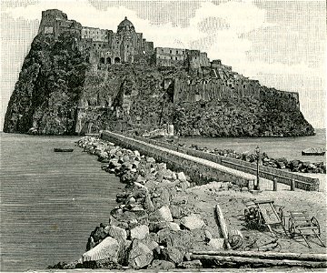 Ischia veduta del ponte e del castello