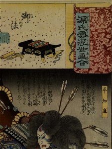 Iseya Ichibei - Genjigumo ukiyo-e awase - Walters 95104 - Detail A
