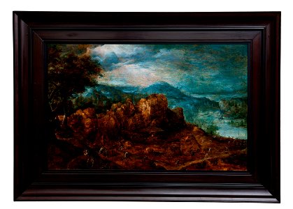 Iron Ore Mine and Iron Foundry on the Maas by Marten van Valckenborch (I) Limburgs Museum L01555