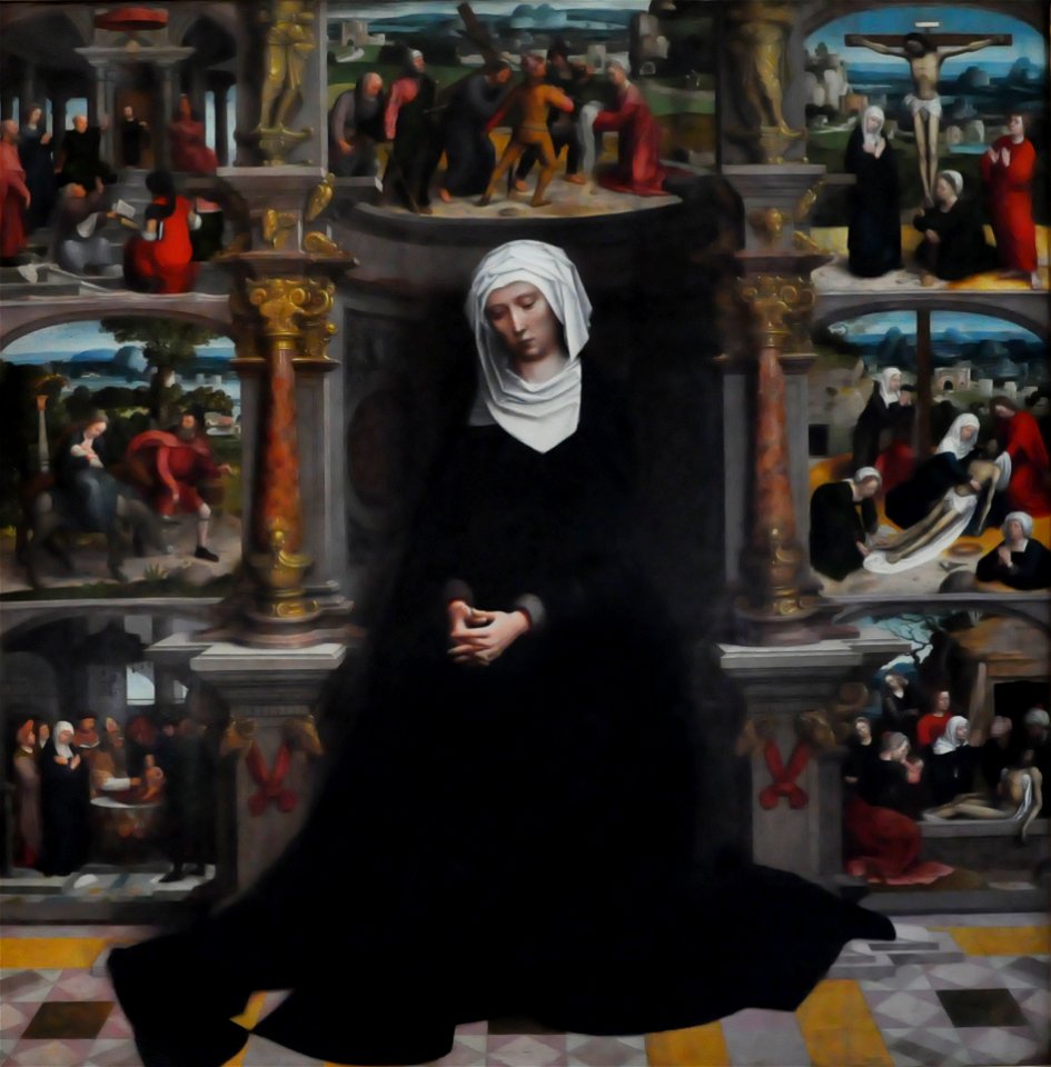 Brugge Adriaen Isenbrandt (ca. 1490-1551) - OLV van Zeven Smarten (ca. 1530) 9-03-2010 16-13-54