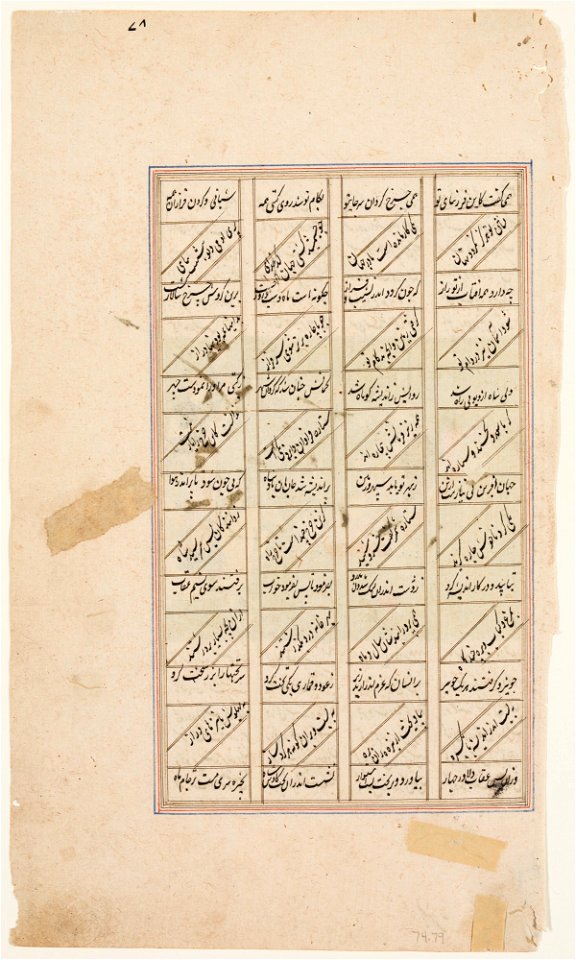Islamic - Kai Kaus Discovered on Palaquin - 74.79.B - Detroit Institute of Arts