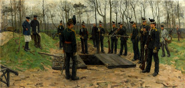 Isaac Israëls - Military funeral - Google Art Project