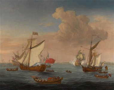 Isaac Sailmaker - Ships in the Thames Estuary near Sheerness - Google Art Project