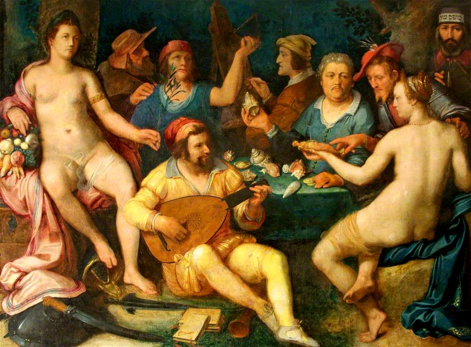 Isaac Seeman (d.1751) - Allegory of the Arts and Sciences with a Portrait of Jan Govertsen van der Aer (after Cornelis van Haarlem) - 996268 - National Trust