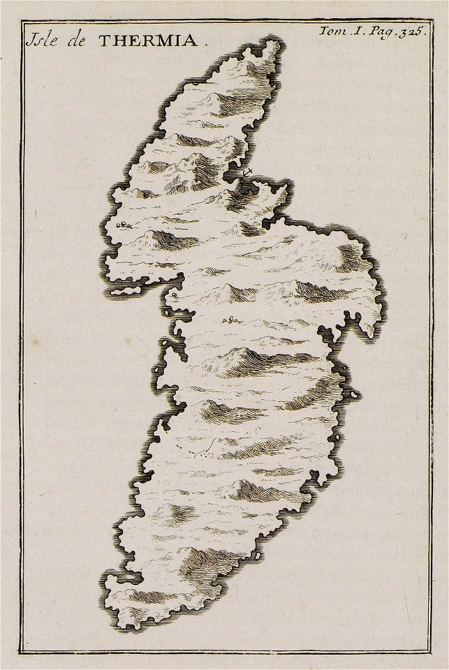 Isle de THERMIA - Tournefort Joseph Pitton De - 1717