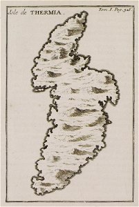 Isle de THERMIA - Tournefort Joseph Pitton De - 1717