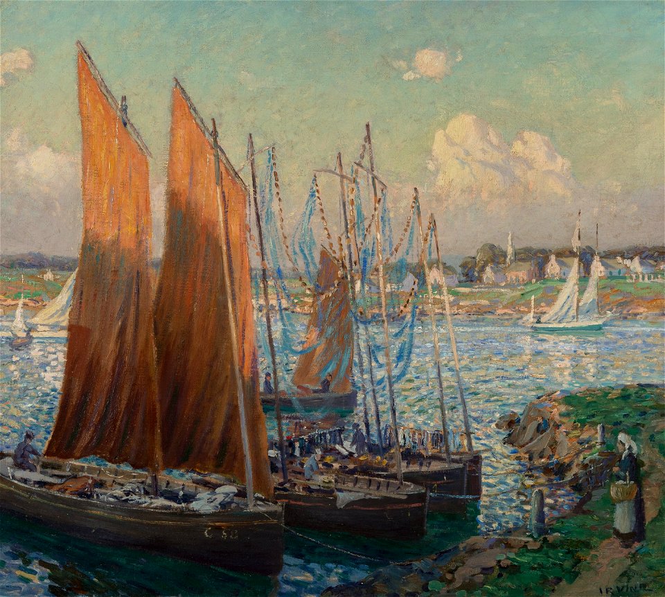 Summer Day at the Harbor by Wilson Henry Irvine