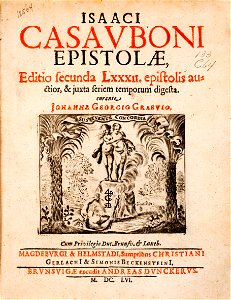 Isaac-Casaubon-Joannes-Georgius-Graevius-Epistolae MG 1206