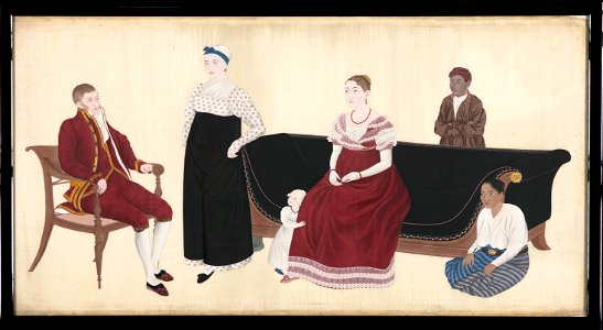 Portret van de familie Cock Blomhoff Rijksmuseum NG-2008-64