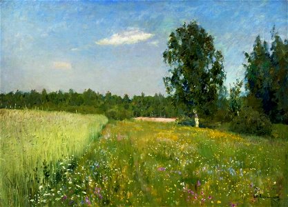 Isaac Levitan - Day of june. Free illustration for personal and commercial use.