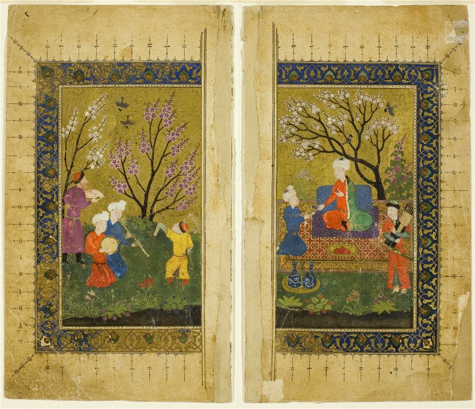 Islamic - Garden Scene - 1987.360.4 - Art Institute of Chicago