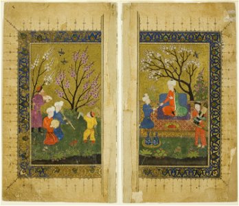 Islamic - Garden Scene - 1987.360.4 - Art Institute of Chicago