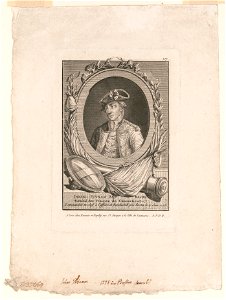 Israel Putnam E'qer. major général des troupes de Connecticut - il commandoit en chef à l'affaire de Bunckeshill près Boston le 17 Juin 1775 LCCN2004666628