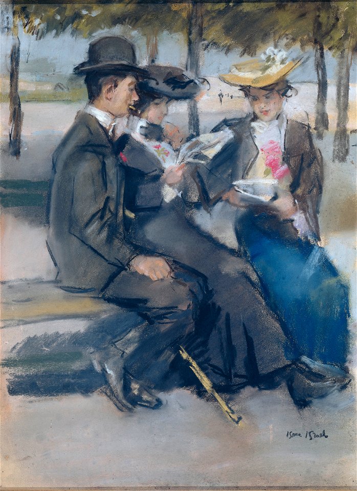 Isaac Israëls - In het Bois de Boulogne bij Parijs2