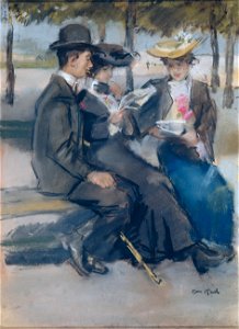 Isaac Israëls - In het Bois de Boulogne bij Parijs2