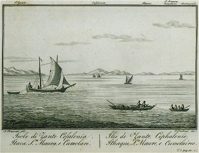 Isole di Zante, Cefalonia, Itaca, Sta Maura e Cursolari - Pomardi Simone - 1820