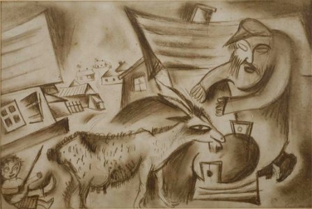 Issachar Ber Ryback - A jew with a goat