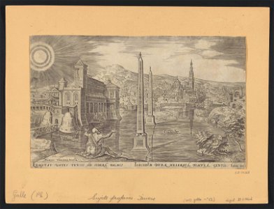 Isaiah's Prophesy over Jerusalem 1564 print by Maarten van Heemskerck, S.I 54368, Prints Department, Royal Library of Belgium