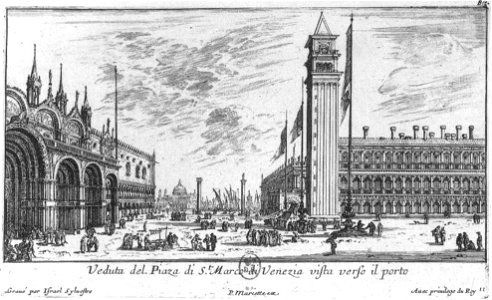 Israël Silvestre - Piazzetta from the Piazza San Marco - WGA21322