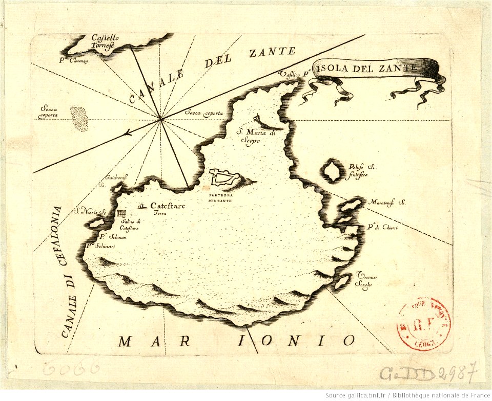 Isola del Zante - Coronelli Vincenzo - 1688