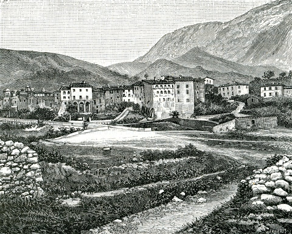 Isola del Gran Sasso veduta del paese