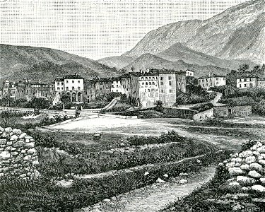 Isola del Gran Sasso veduta del paese