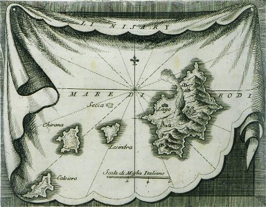 Isola di Nissari - Coronelli Vincenzo Maria (padri) & Parissoti Antonio - 1688