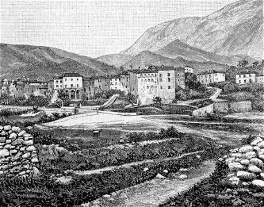 Isola del Gran Sasso, lato occidentale (xilografia)