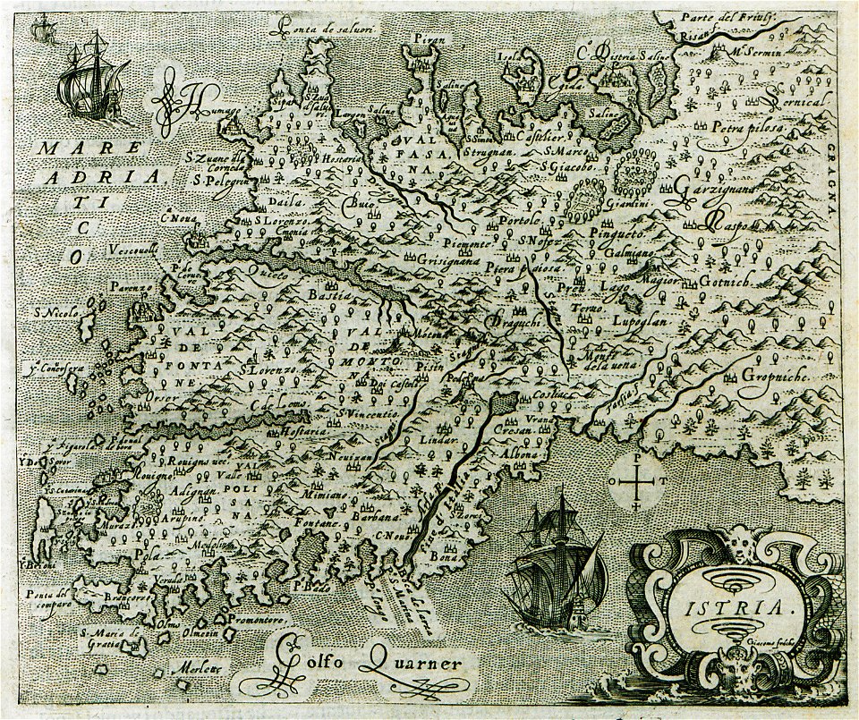 Istria - Porcacchi Tomaso - 1620