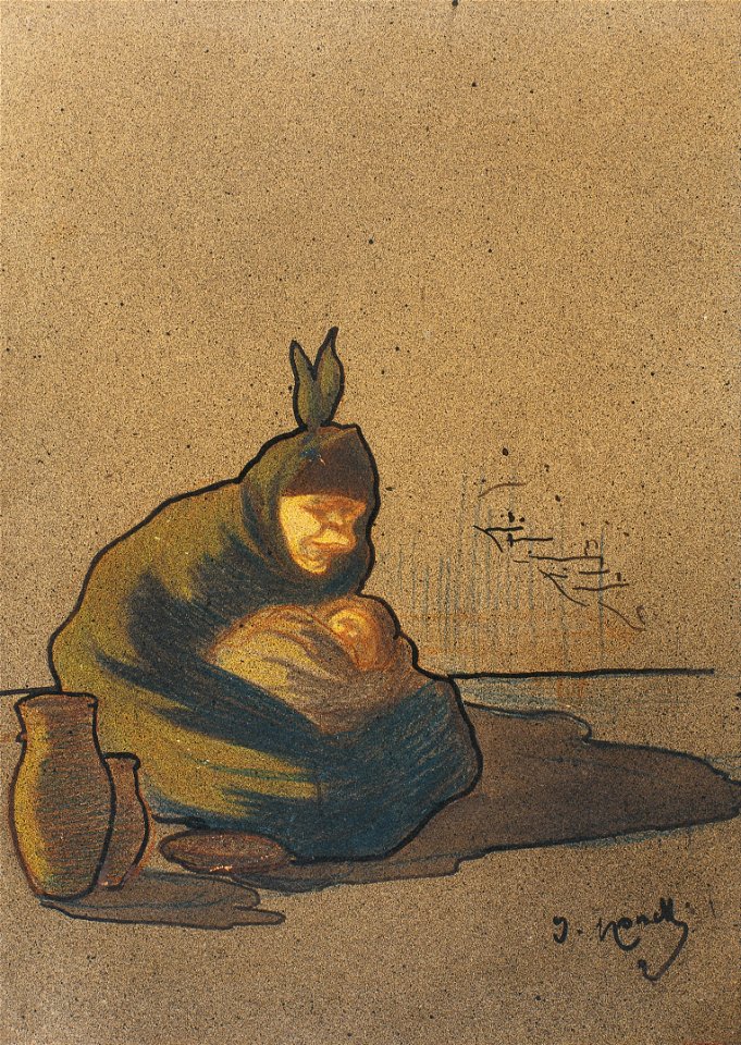 Isidre Nonell - Female Cretin in Boí - Google Art Project