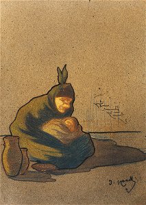 Isidre Nonell - Female Cretin in Boí - Google Art Project