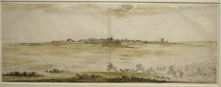 Israel Silvestre, Vue de Rocroi (Louvre, INV 33071)