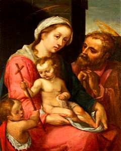 Italian (Emilian) School - The Holy Family with Saint John the Baptist - 597992 - National Trust