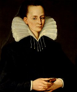 Italian (Cremonese) School (possibly) - Portrait of an Unknown Lady in Black with a Splayed Collar - 959457 - National Trust