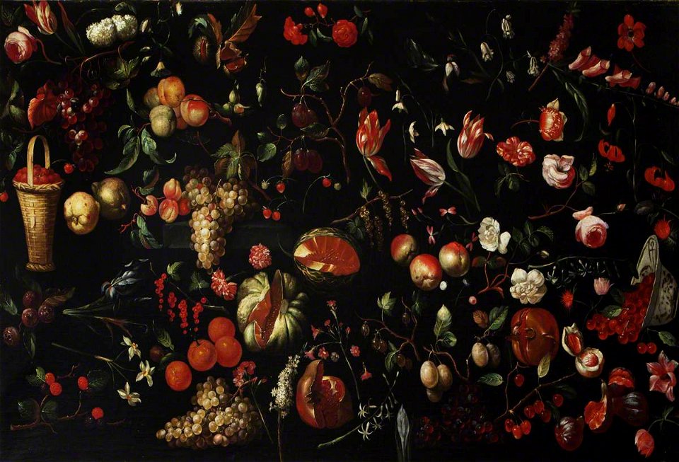 Italian (Roman) School (possibly) - Studies of Flowers and Fruit - 653179 - National Trust