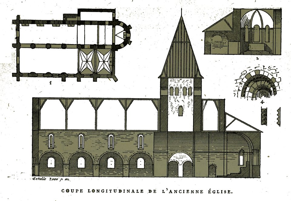 Isle AUmont plans église Fichot 00833