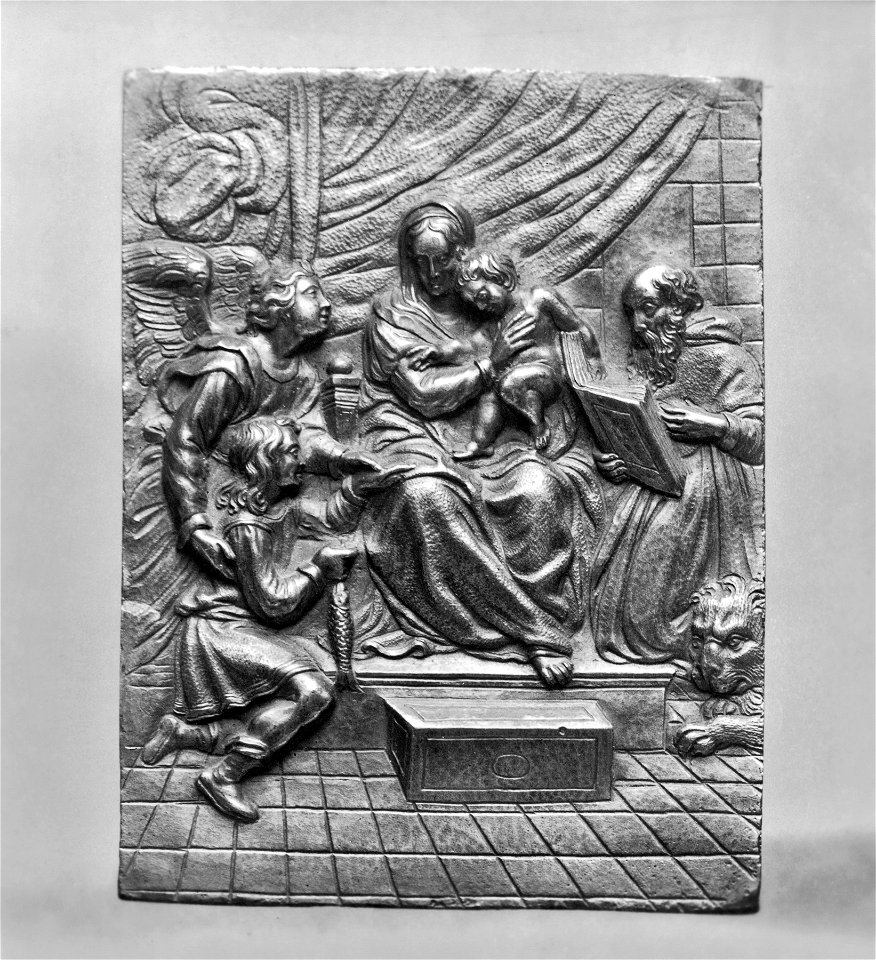 Italian - Devotional Plaque with the Madonna of the Fish - Walters 541708