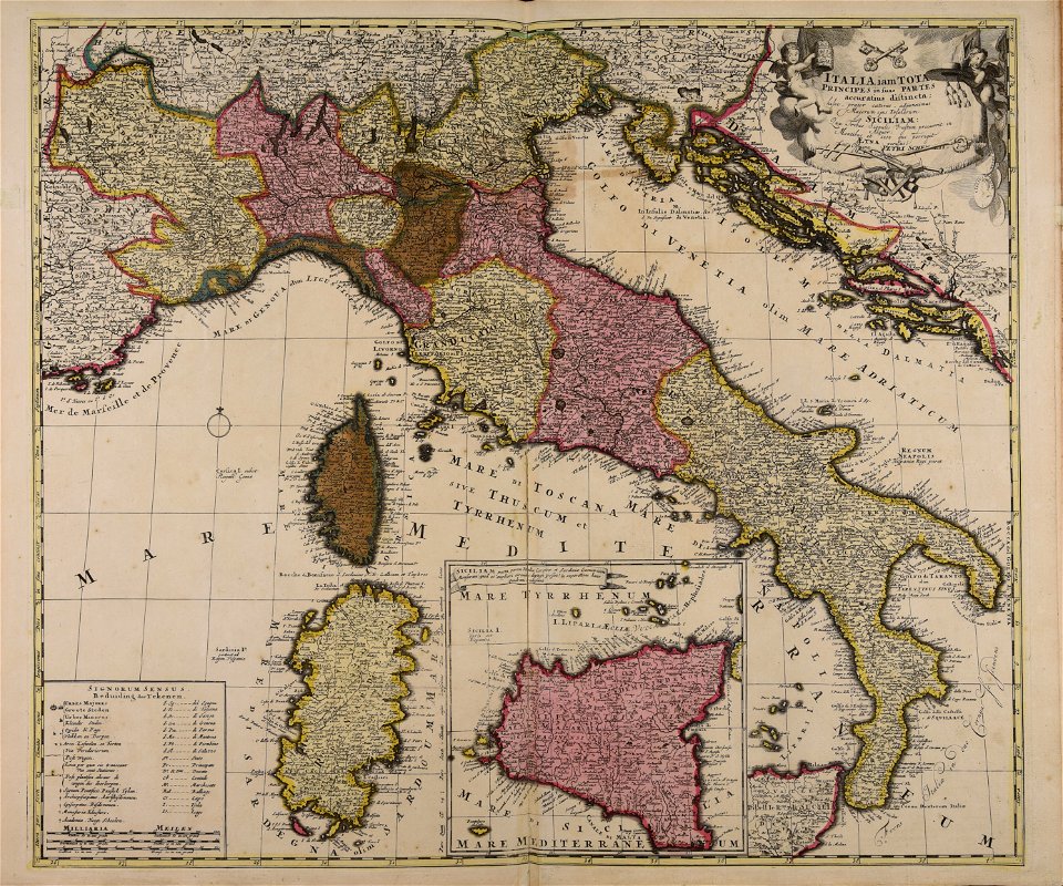 Italia iam tota principes in suas partes accuratius distincta hisce praeter... - CBT 5880945