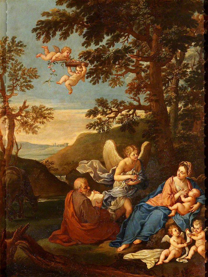 Italian (Genoese) School (possibly) - The Rest on the Flight into Egypt - 609034 - National Trust
