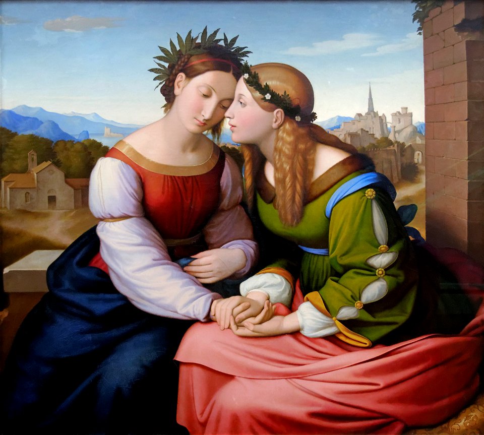 Italia and Germania Friedrich Overbeck 1828FXD
