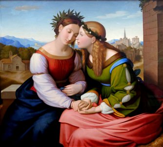 Italia and Germania Friedrich Overbeck 1828FXD