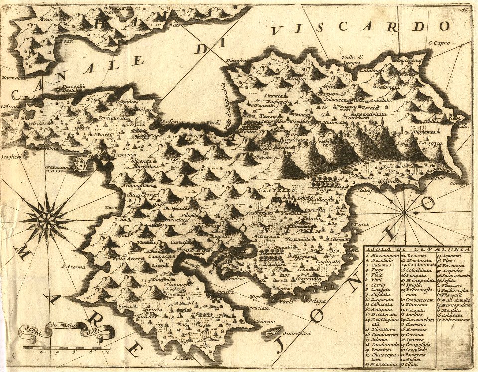 Isola di Cefalonia - Coronelli Vincenzo - 1688